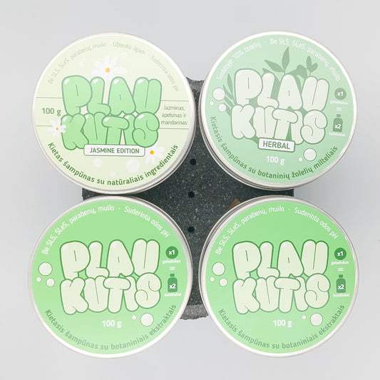 Hair Day Collection - 4 Solid Shampoo Gift Set | 4 x 100 g