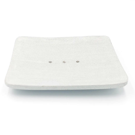 Zeolite stone coaster / soap dish, grey