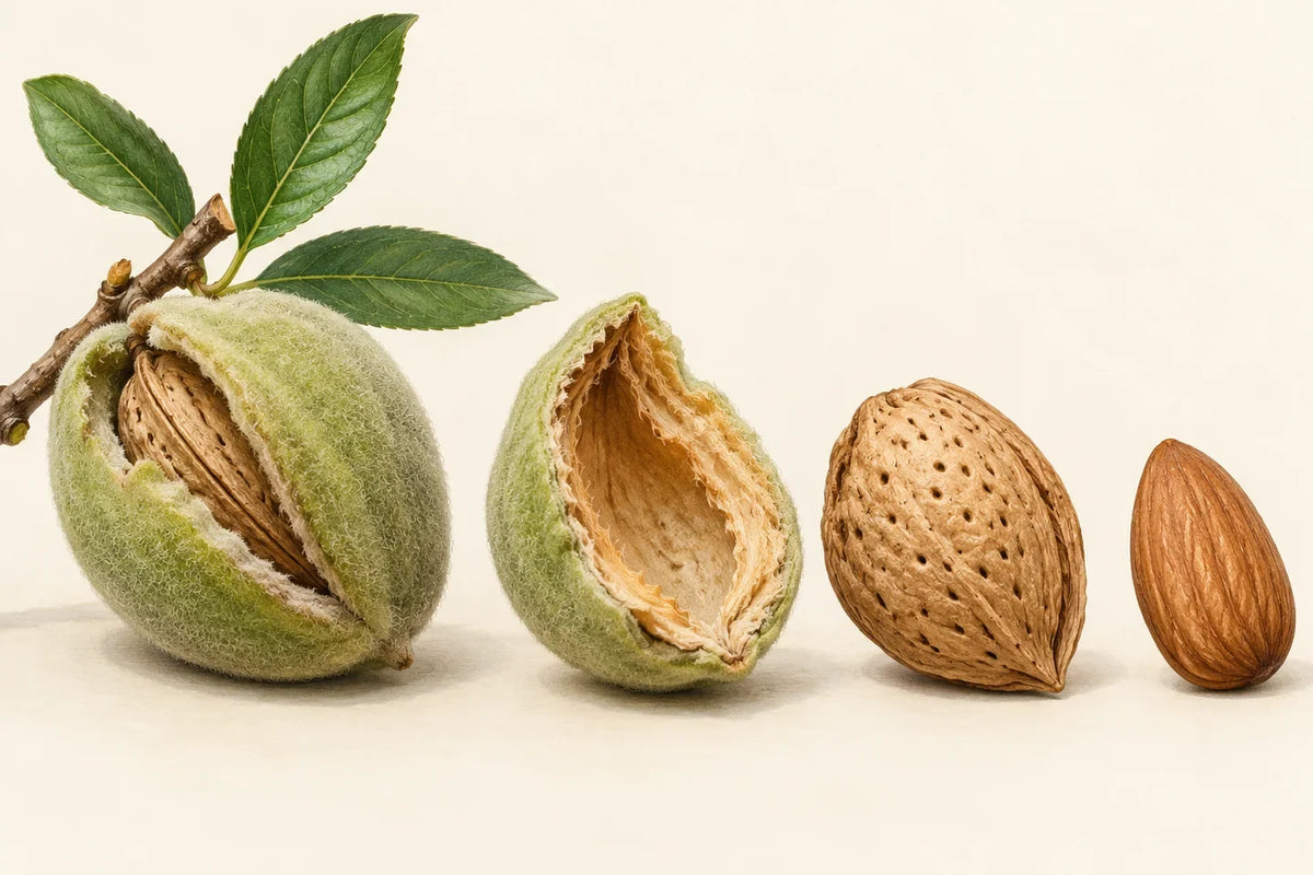 Mandelnote: Marzipan, Baum und Duftgestaltung