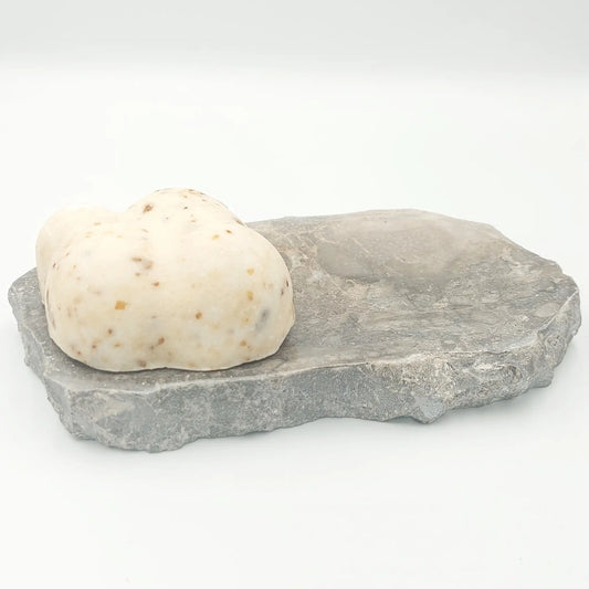 Marble tray/soap dish, ingot shape