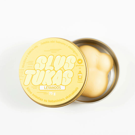 Slystukas - Levandos | Kietasis kūno sviestas, 75 g. - Bebrų Kosmetika